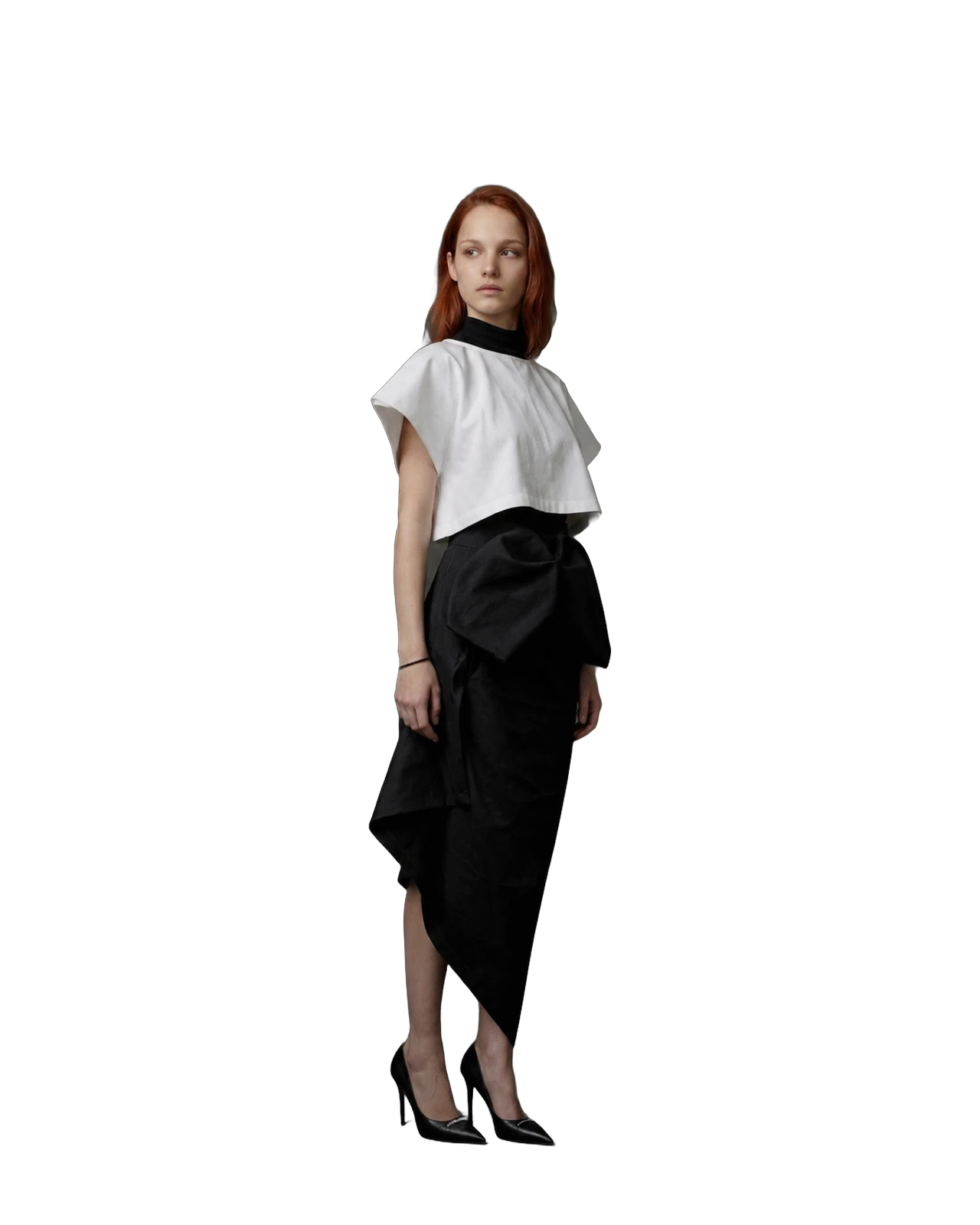 Angel Volume Set — Structured top · draped skirt · Hand-finished · Unique